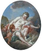 Francois Boucher Venus Restraining Cupid oil painting on canvas